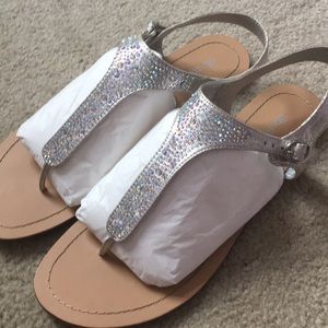 David’s Bridal Embellished Sandals